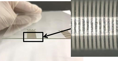 Image of pattern formation on base part edge