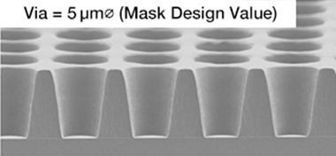 5 µm Via