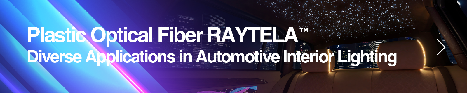 Diverse Applications in Automotive Interior Lighting